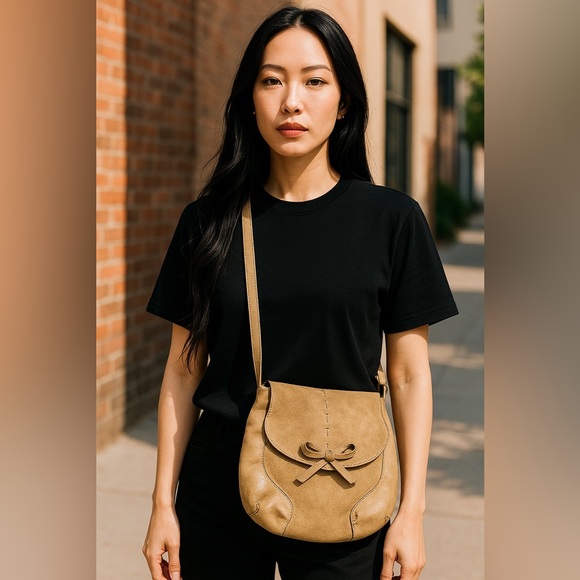 Velez Ultimate Leather and Suede Boho Crossbody Bag - Picture 1 of 7